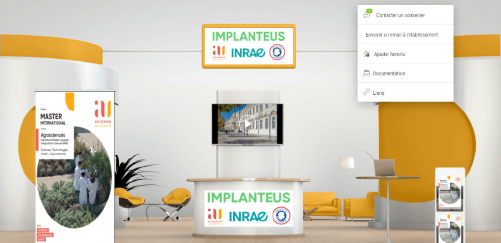 Stand EUR Implanteus - Salon virtuel Campus France Maroc